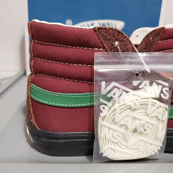 VANS OG MENS SZ 8.5 SK8-HI LX HAIRY SUEDE RUSSET BROWN VN0A4BVBTIX SNEAKERS - Picture 12 of 14